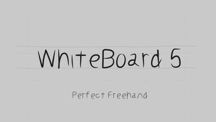 Whiteboard Marker Write On Text Effect 5 - Scribble Doodle Title Animation Tool | Perfect Freehand Vector Calligraphy