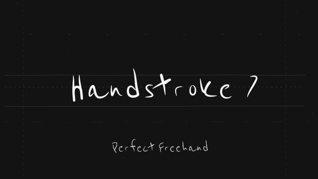 Handstroke Write On Text Effect 7 - Scribble Doodle Title Animation Tool | Perfect Freehand Vector Calligraphy