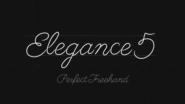 Elegant Write On Text Effect 5 - Scribble Doodle Title Animation Tool | Perfect Freehand Vector Calligraphy