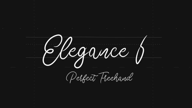 Elegant Write On Text Effect 6 - Scribble Doodle Title Animation Tool | Perfect Freehand Vector Calligraphy