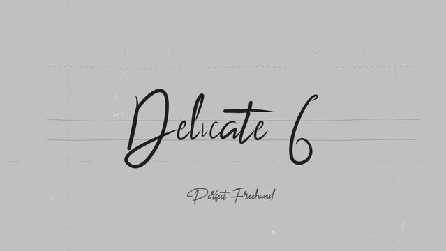 Delicate Write On Text Effect 6 - Scribble Doodle Title Animation Tool | Perfect Freehand Vector Calligraphy