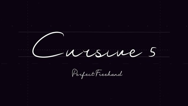 Cursive Write On Text Effect 5 - Scribble Doodle Title Animation Tool | Perfect Freehand Vector Calligraphy