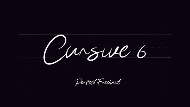 Cursive Write On Text Effect 6 - Scribble Doodle Title Animation Tool | Perfect Freehand Vector Calligraphy