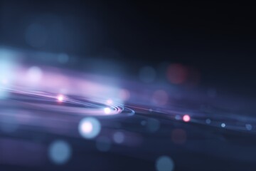 futuristic digital interface with glowing holograms, innovation concept