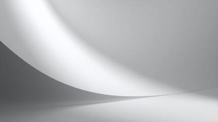 monochrome minimal backdrop with elegant curves and shadows, timeless design element