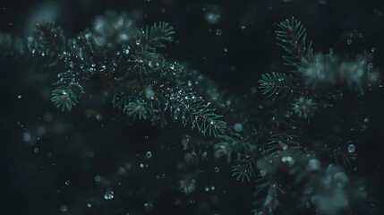 Fototapeta premium High-Detail Macro of a Perfect Snow Crystal Resting on Blue Fabric