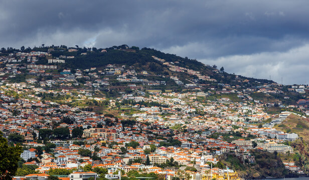 Funchal city, capital of Madeira Island, Portugal