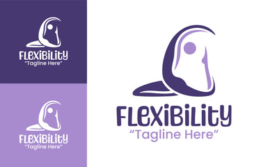 Flexibility Logo Minimal Stretch Identity