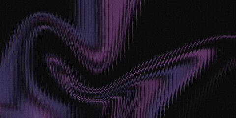 Abstract Purple Wave Pattern With Dark Background, Dynamic Digital Texture For Modern Art