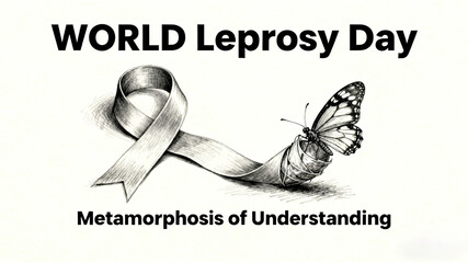 Ribbons and metamorphosed butterflies symbolize "cognitive transformation", leprosy can be cured, prejudice can be eliminated, and health lectures and public welfare posters are displayed.
