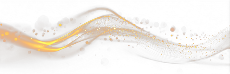Golden swirl abstract glowing dynamic light trails luxury effect design.
