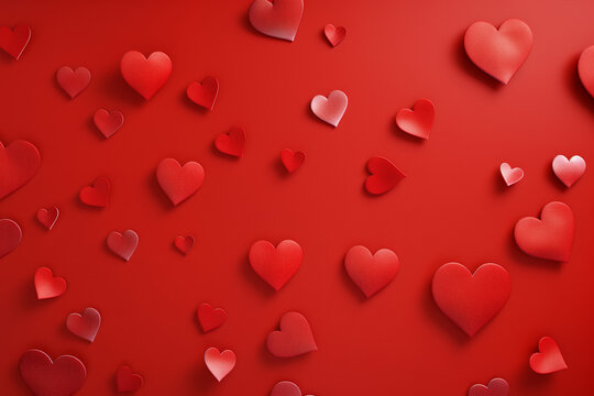 Abstract love heart background, valentine greeting card