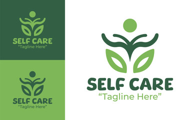 Self Care Logo Minimal Healing Wellness Design