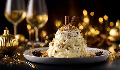 Holiday White Chocolate Gelato with Spices