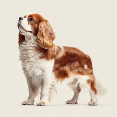 Elegant companion dog posing attentively