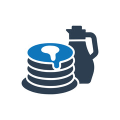 Pancake Breakfast With Syrup Icon