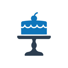 Dessert Cake On Stand Icon