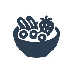 Healthy Fruit Breakfast Bowl Icon