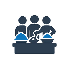 Buffet Catering Service Event Icon