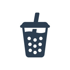 Sweet Bubble Tea Drink Icon