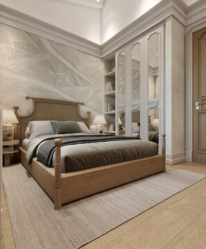 interior luxury apartment comfortable bedroom
