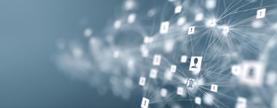 The Network of Digital Connections Linking Global Users Through Abstract Data Visualization