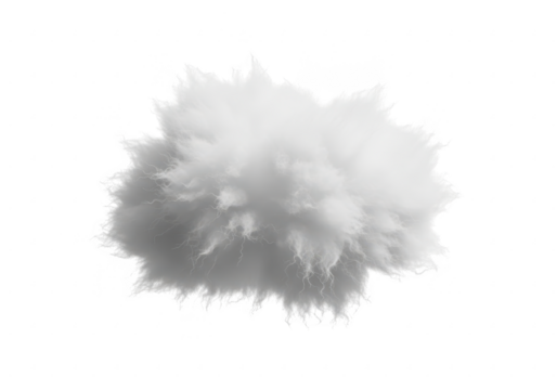 Explosion of white powder against a black background