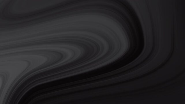 Blackish grey background complements the dark gray swirling abstract design featuring mysterious and elegant concept perfect for digital backgrounds or modern art footage.