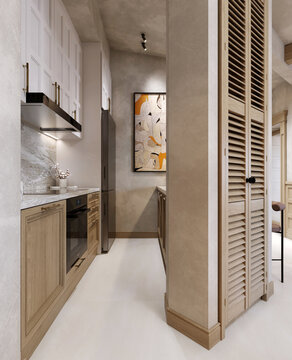 modern kitchen interior