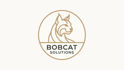 Bobcat Solutions Logo A Modern and Professional Branding Design.
