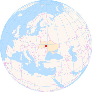 Location Map of Vinnytsia - Gavyryshivka Airport (Vinnitsa, Vinnytsya, Ukraine). IATA-code: VIN. No labels at all.