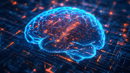 Title: Human Hand Touching Robotic Hand Representing Artificial Intelligence and Future Technology