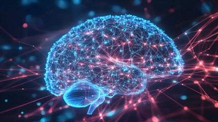 Title: Human Hand Touching Robotic Hand Representing Artificial Intelligence and Future Technology