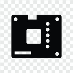 Computer Chip: A modern computer chip, a symbol of innovation, its intricate design representing the digital age, a key component in today's tech.