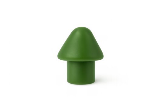 Green minimalistic 3d tree icon rendering - Powered by Adobe