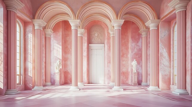 Palace interior background columns hall