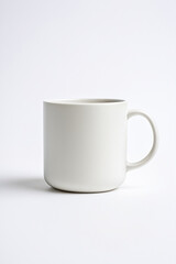 Obraz premium cup, mug, coffee, isolated, drink, white, empty, blank, beverage, cafe, ceramics, ceramic, single, breakfast, morning, po