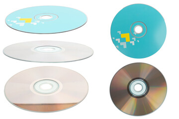 CD color blue on white background