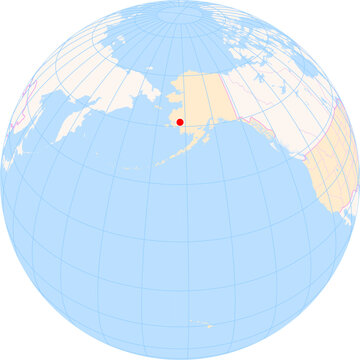 Location Map of Bethel Airport&nbsp;(Also See&nbsp;Bethel Seaplane Base) (Bethel, Alaska, United States). IATA-code: BET. No labels at all.