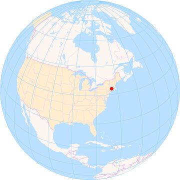 Location Map of Bradley Int. Airport (Windsor Locks, Connecticut, United States). IATA-code: BDL. No labels at all.