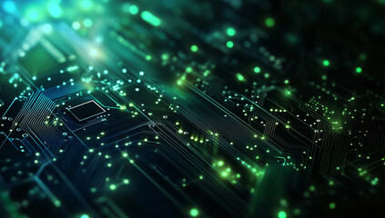 Digital green and blue background