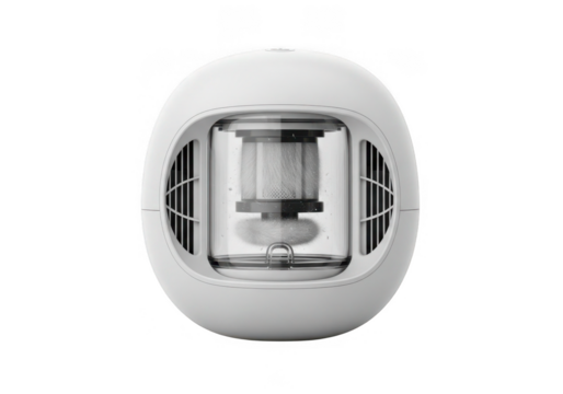 Portable handheld vacuum cleaner isolated on transparent background for home office car cleaning