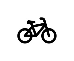 Simple Line Art Bicycle Symbol Illustration Transportation Vehicle Icon