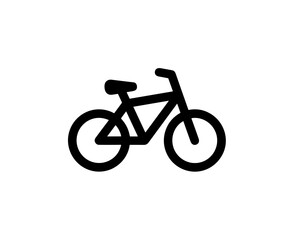 Fototapeta premium Simple Line Drawing Bicycle Transportation Travel Sport Illustration Icon