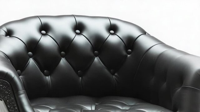 Video A classic design with a buttoned back and sturdy frame