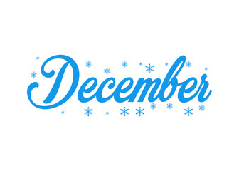 December, Christmas vector font
Vector font word on a white background