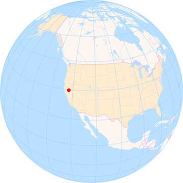Location Map of Chico Municipal Airport (Chico, California, United States). IATA-code: CIC. No labels at all.