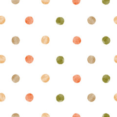 Seamless polka dots form a soft watercolor pattern.
Playful circles create a cute boho design.
A whimsical dotted background adds decorative texture.