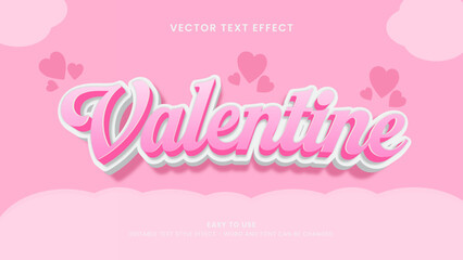 valentine editable text effect 3d