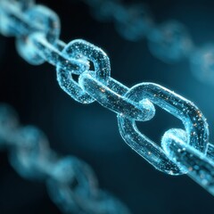 Digital interconnected chain of light particles